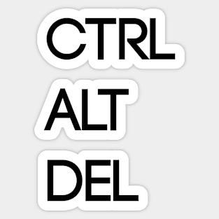 CTRL ALT DEL Sticker